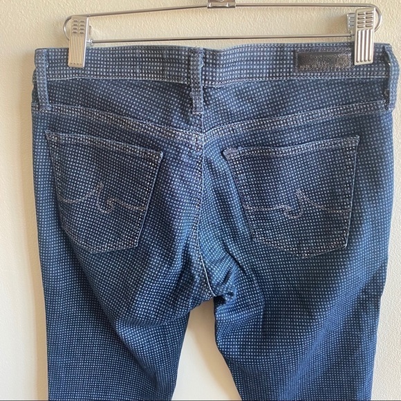 AG Adriano Goldschmied Skinny Polka Dot Jeans AG Dotted Stevie Ankle Jeans - Picture 6 of 8